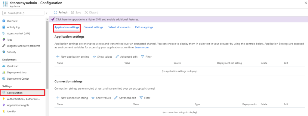 Azure App Service Configuration Connection Strings Blog Vinicius Deschamps