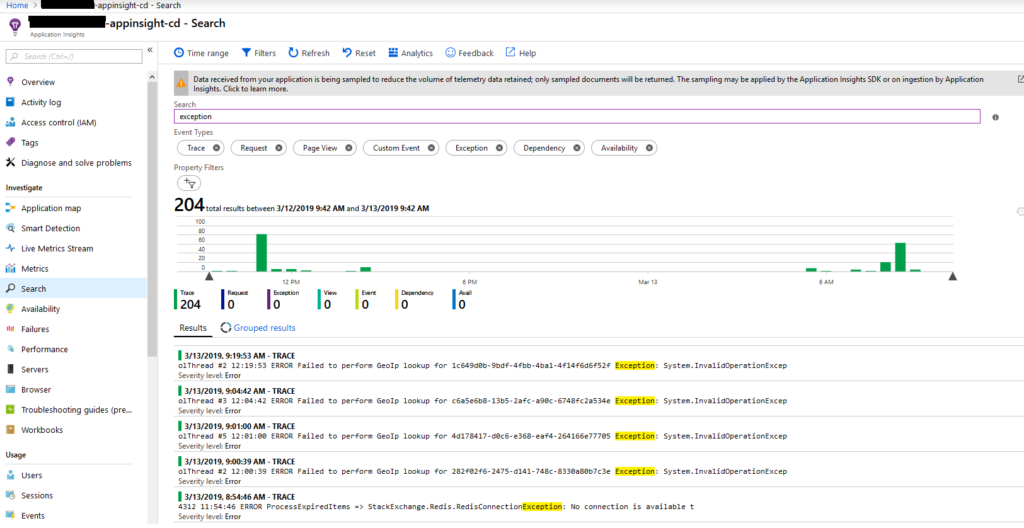 Azure Application Insights Search Blog Vinicius Deschamps