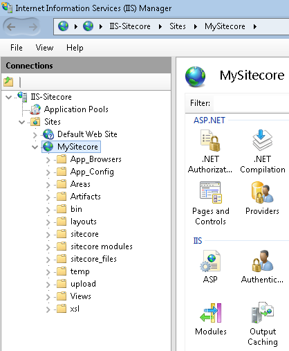 Sitecore Instance Internet Information Services Blog Vinicius Deschamps